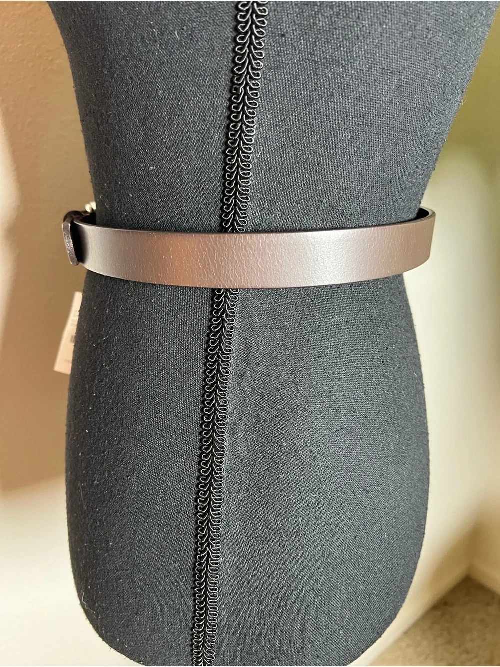 Crewcuts J. Crew Unisex Brown Belt Silver Buckle Genuine Buffalo Leather Size M